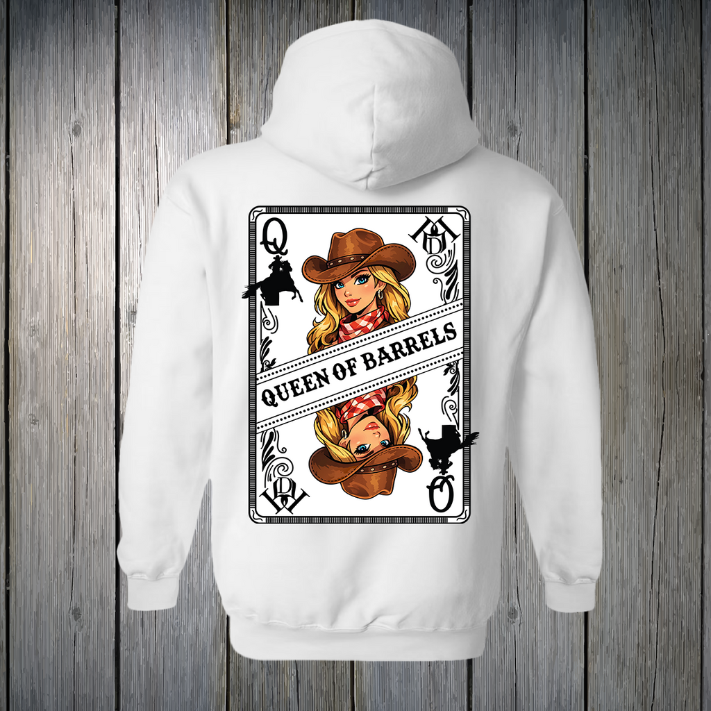 PREORDER Queen of Barrels - Blue Eyed Blonde UNISEX HOODIE
