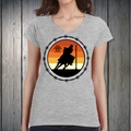 PREORDER Sunsets and Pole Bending Text Womens TSHIRT