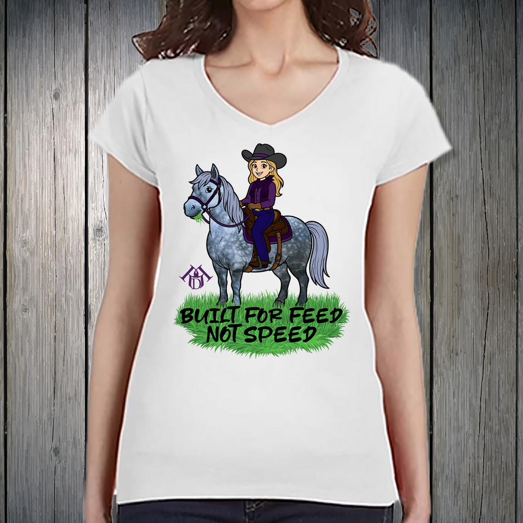 PREORDER Built for Feed - Dapple Grey - Womens TSHIRT